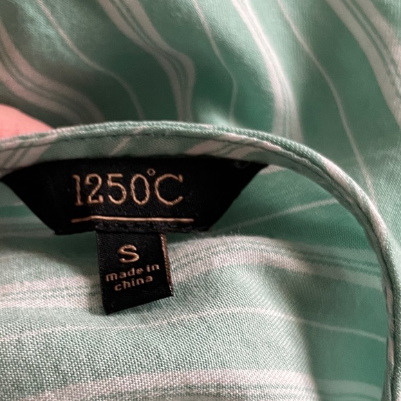 Mint Striped Mini Dress - Picture 4 of 4